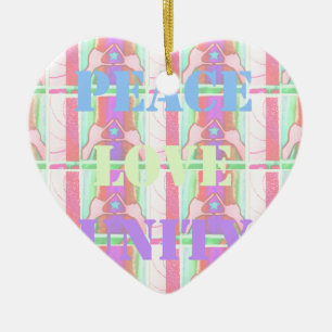Baby Kinder  Frieden Liebe Einheit Hakuna Matata D Keramik Ornament