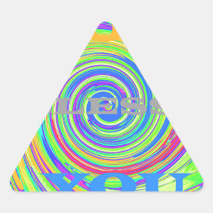 Baby Kinder Gott segne dich..pnng Dreieckiger Aufkleber