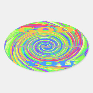 Baby Kinder Gott segne dich..pnng Ovaler Aufkleber