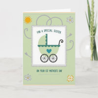 Baby-Kinderwagen-Liebeskarte