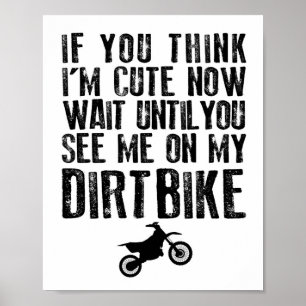 Baby Kinderzimmer Dirtbike MX Kleinkind Print Poster