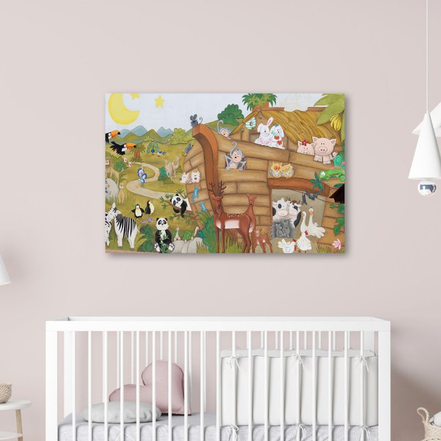 Baby Kinderzimmer Noah's Ark Poster Artwork Mural (Von Creator hochgeladen)
