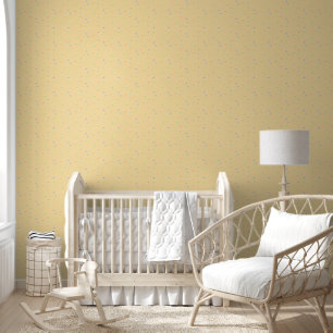 Baby Kinderzimmer warme farbige Punkte Tapete