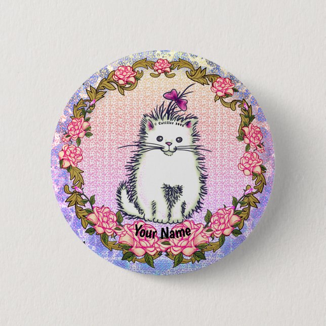Baby Kitten Cat Button (Vorderseite)