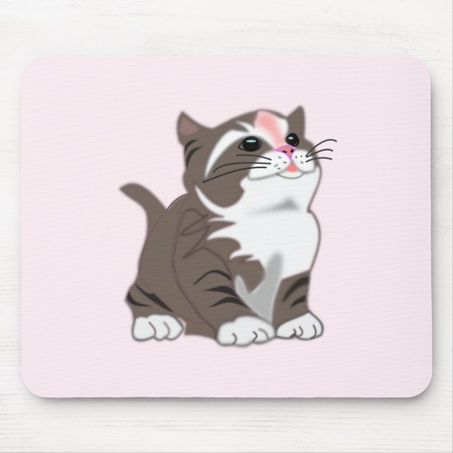 Baby Kitten Mouse Pad - Custom Colors - Text Mousepad (Vorne)