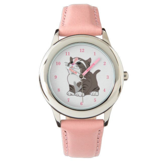 Baby Kitten Watch Geschenk Armbanduhr (Vorderseite)