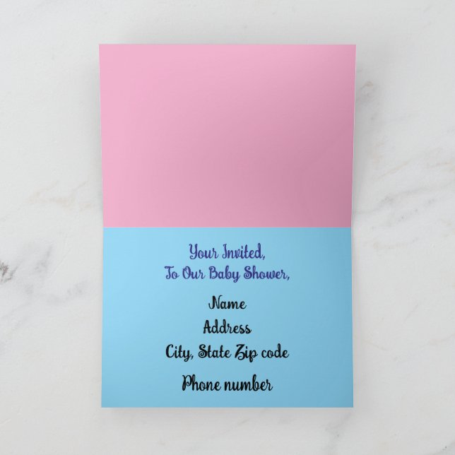 Baby Klappkarte Karte (Innenseite)
