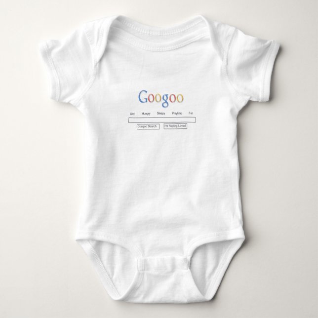 Baby kleidet, Googoo SchmiereSchmiere, techno Baby Strampler (Vorderseite)