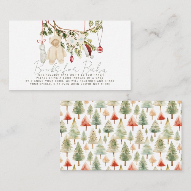 Baby Kleidung Wäscherei Buchanfrage Begleitkarte (Vorne/Hinten)