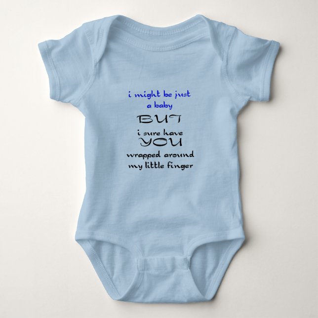 Baby-kleiner Finger Baby Strampler (Vorderseite)