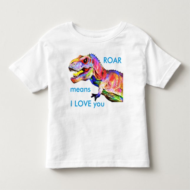 Baby Kleinkind Dinosaur T-Rex Shirt (Vorderseite)