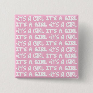 Baby-Knopf ist es ein Mädchen! Button