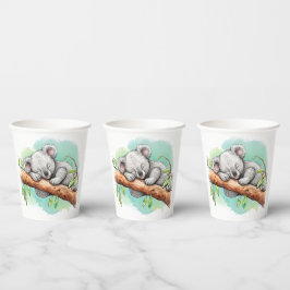 Baby Koala Baby Schouwer Paper Cups Pappbecher