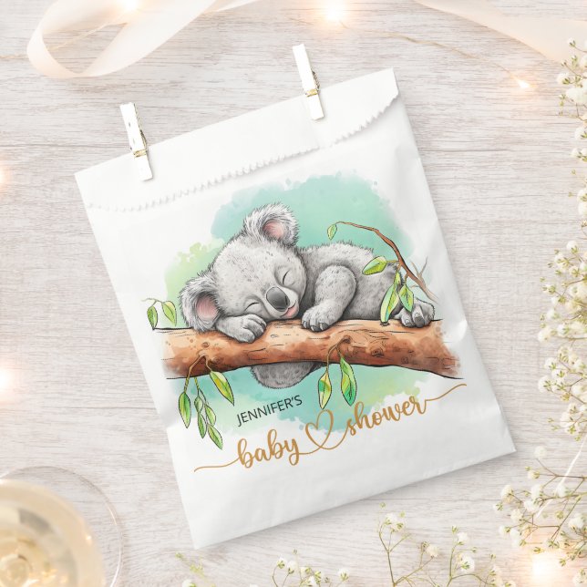 Baby Koala Baby Shower Geschenktütchen (Ausgeschnitten)