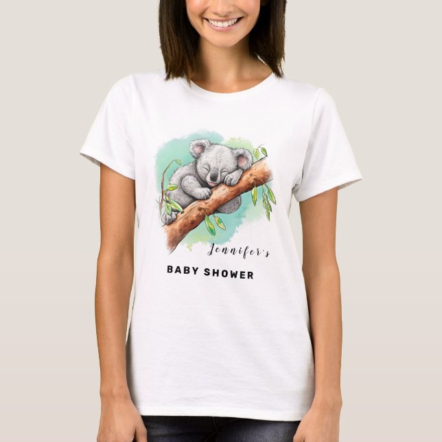 Baby Koala Baby Shower T-Shirt (Vorderseite)