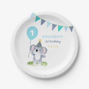 Baby-Koala-Ballon-Party-Flagge Geburtstag Pappteller