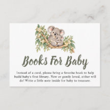 Baby Koala Eukalyptus Baby-Shower-Bücher für Baby