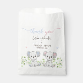 Baby Koala Gender Reveal Gastgeschenk Taschen. Geschenktütchen