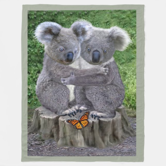 BABY-KOALA HUGGIES FLEECEDECKE (Vorderseite)