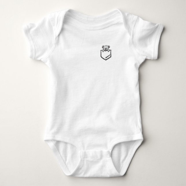 Baby Koala in Pocket Niedlich Strampler (Vorderseite)