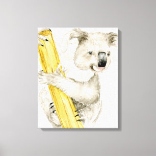 Baby-Koala   niedlich u. Pelz Leinwanddruck