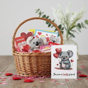 Baby-Koala-Personalisiertes Valentinsgeschenk Feiertagskarte