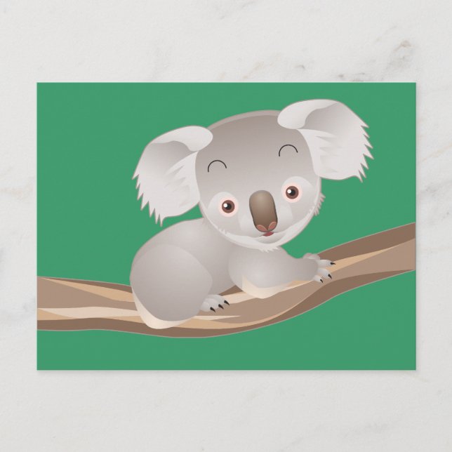 Baby-Koala Postkarte (Vorderseite)