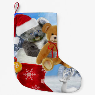 BABY-KOALA-WEIHNACHTEN MIT TEDDYBÄREN KLEINER WEIHNACHTSSTRUMPF