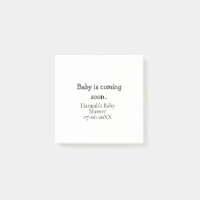 Baby kommt bald Baby-Party Name Datum Schreibmasch