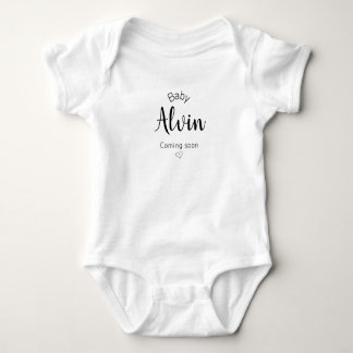 Baby kommt bald Personalisierter Babyanzug Baby Strampler