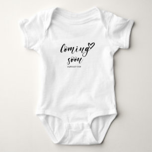Baby Kommt Bald Skript Schwangerschaftsankündigung Strampler