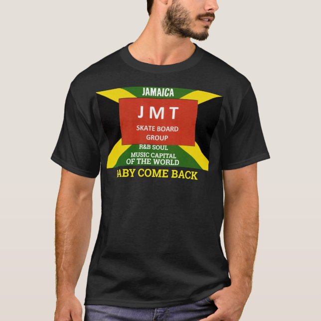 BABY KOMMT ZURÜCK. Basic Dunkles T-Shirt (Vorderseite)