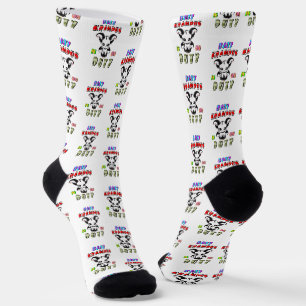 Baby Krampus ist im Dienst Socken