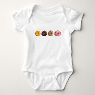 Baby-Krapfen-Druck-Bodysuit Baby Strampler