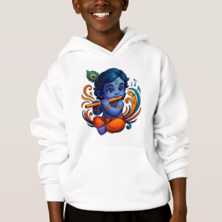 Baby Krishna mit Flute - Peace Vibes | Lebhaftes 3 Hoodie