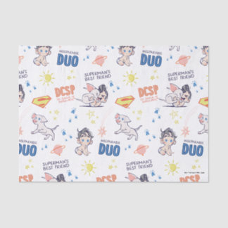 Baby Krypto & Superman Pattern Seidenpapier