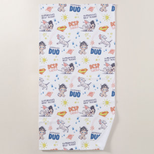 Baby Krypto & Superman Pattern Strandtuch