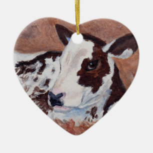 Baby-Kuh-Verzierung Keramikornament