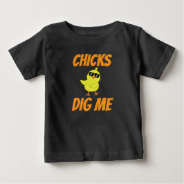 Baby-Küken mögen mich Baby T-shirt