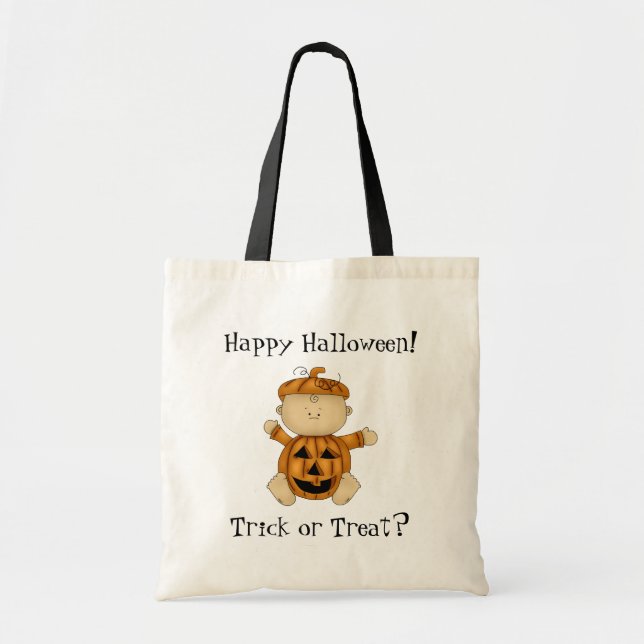Baby Kürbis-Halloween Sachen-Tasche Tragetasche (Vorne)