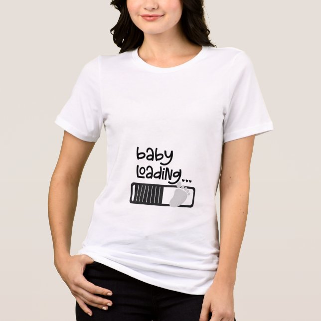 Baby lädt Tri-Blend shirt (Vorderseite)