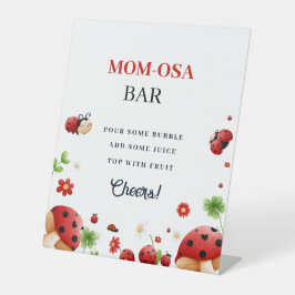 Baby lady Bug Girl Babydusche Vorzeichen Sockelschild