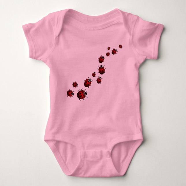 Baby Ladybug Bodysuit Niedlich Ladybug Baby 1 Stüc Strampler (Vorderseite)