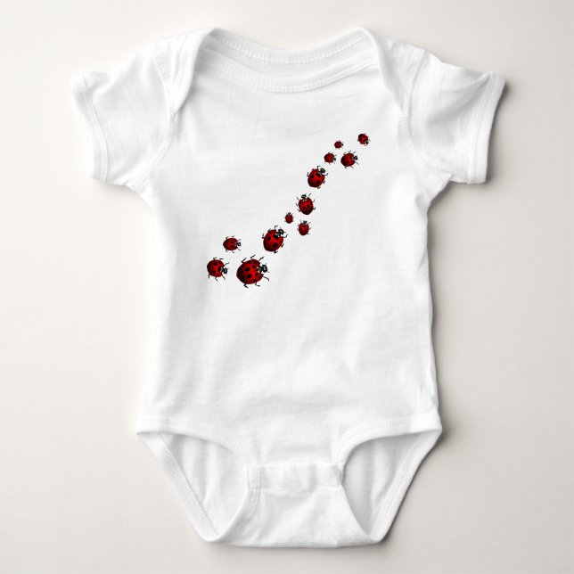 Baby Ladybug Shirt Bio Bodysuit Ladybug Geschenke (Vorderseite)