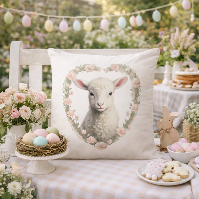 Baby Lamb Heart Kissen (Von Creator hochgeladen)
