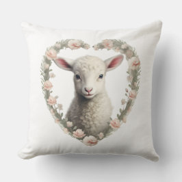 Baby Lamb Heart Kissen