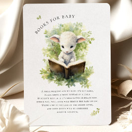 Baby Lamb Reading Watercolor Babydusche Umschließu