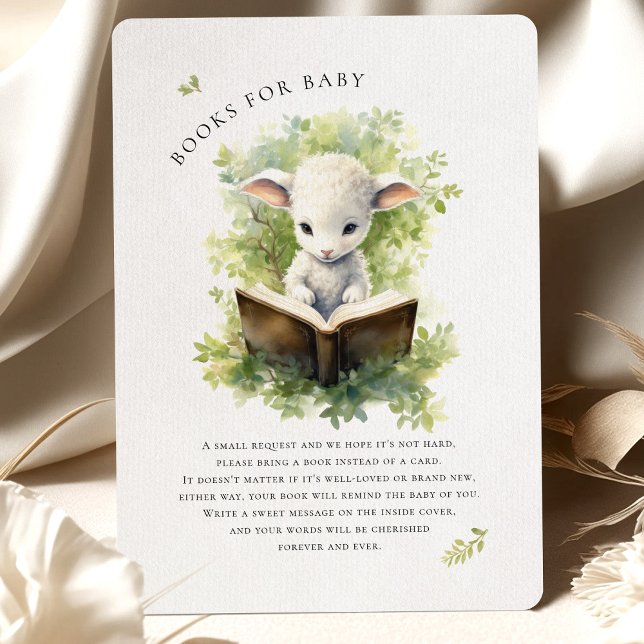 Baby Lamb Reading Watercolor Babydusche Umschließu (Von Creator hochgeladen)