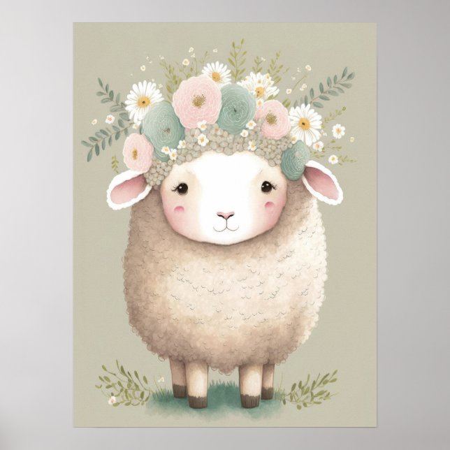 Baby Lamm Poster (Vorne)