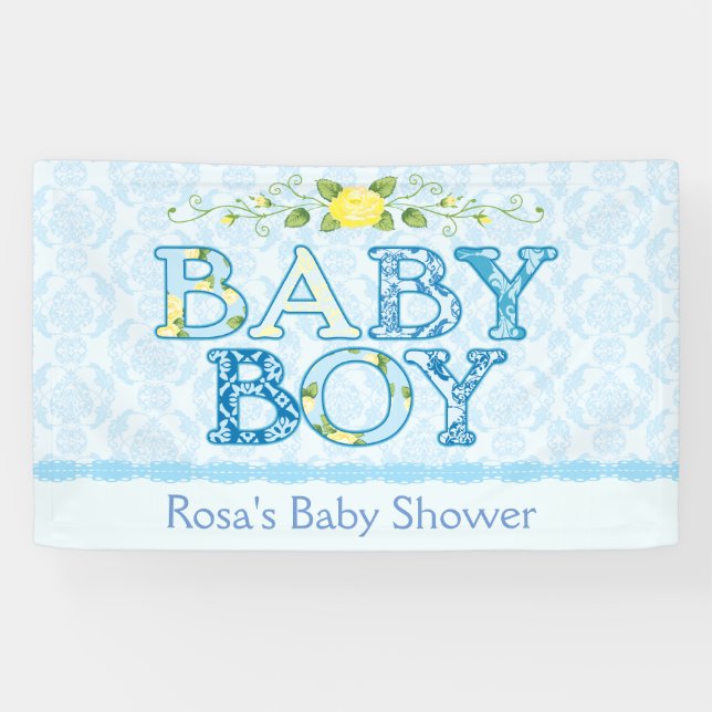 Baby, Land-Chic-Babyparty Banner (Horizontal)